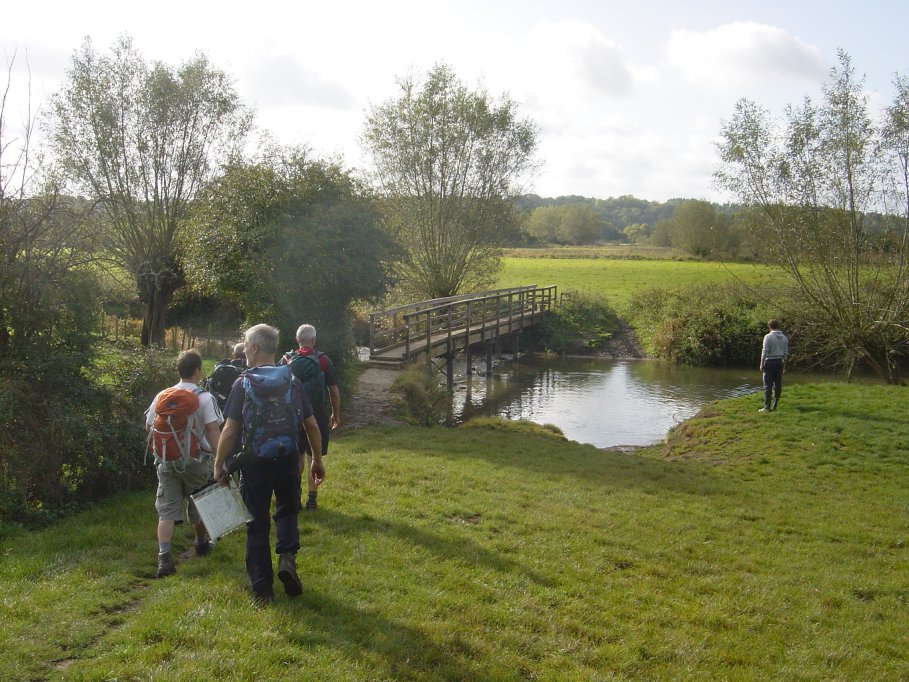 Baggs bottom starts just back from this bridge. Yes we started to go the wrong way.